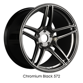 XXR 572 18x9.5 5x114.3 +35 Chromium Black Wheel/Rim 572896550