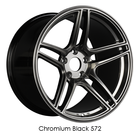 XXR 572 18x9.5 5x114.3 +35 Chromium Black Wheel/Rim 572896550