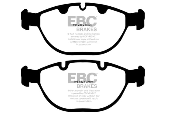 Frt Premium Organic Brake Pads EBC Brake DP61472 DP61472
