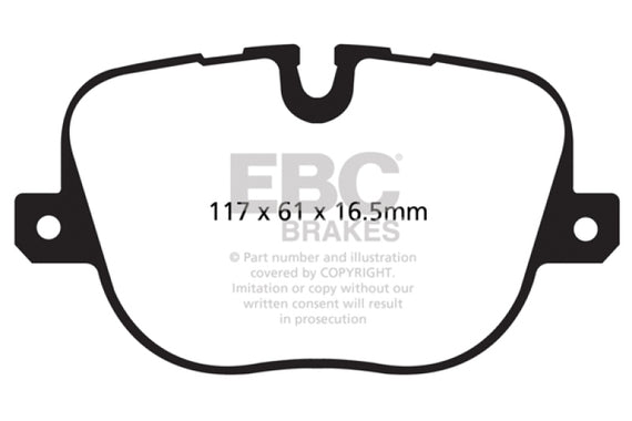 EBC Brakes DP62068 6000 Series Greenstuff Truck and SUV Brake Pad DP62068