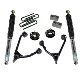 Superlift 07-16 Chevy Silv 1500 2WD 3.5in Lift Kit w/ Cast Steel Control Arms & Bilstein Rear Shocks 3850B