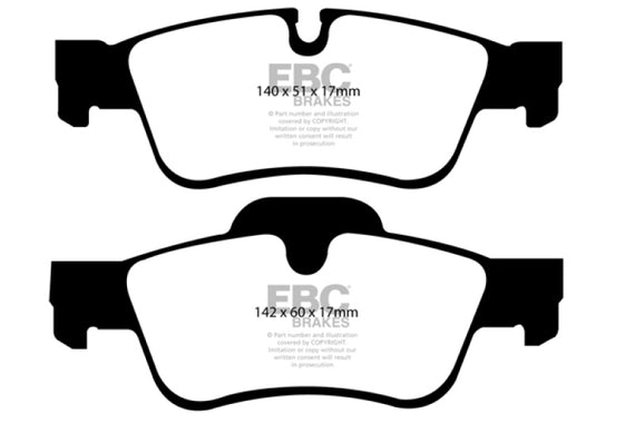 EBC 07-09 Mercedes-Benz R-Class R320 3.0 TD Greenstuff Rear Brake Pads DP21593