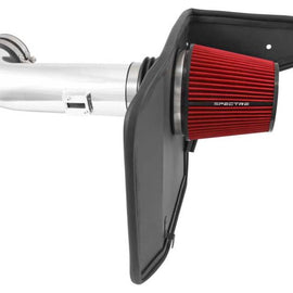 Spectre 10-12 Chevy Camaro V8-6.2L F/I Air Intake Kit - Clear Anodized w/Red Filter 9908