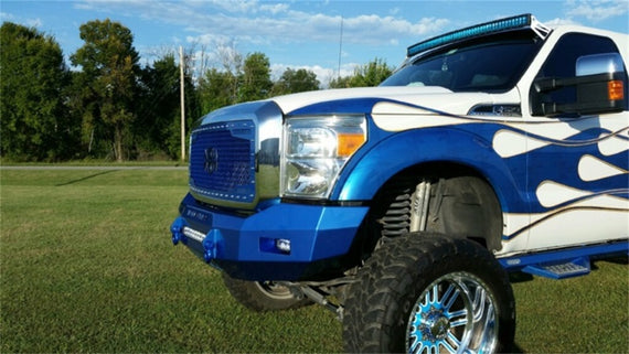 Iron Cross 08-10 Ford F-250/350 Super Duty Low Profile Front Bumper - Gloss Black 40-425-08