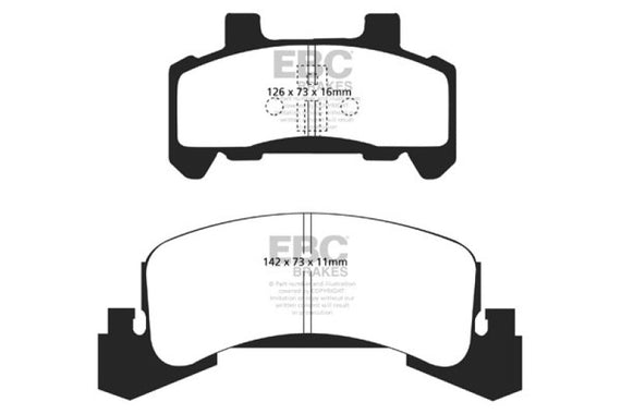 EBC 85-87 Buick Skyhawk 1.8 Turbo Ultimax2 Front Brake Pads UD289