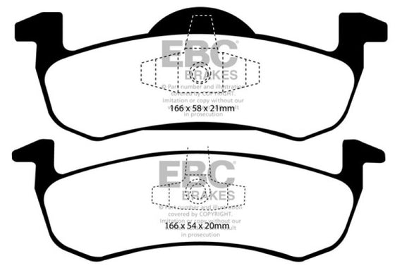 EBC 07-09 Ford Expedition 5.4 2WD Ultimax2 Rear Brake Pads UD1279