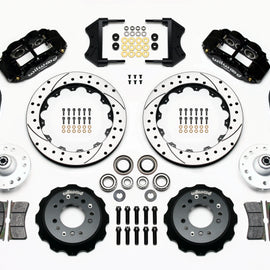 Wilwood Narrow Superlite 6R Front Hub Kit 12.88in Drilled 1965-1969 Mustang Drum Spindle 140-12637-D