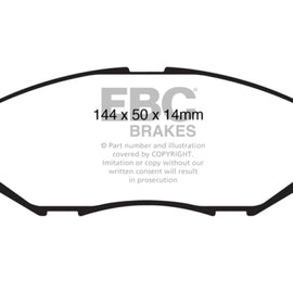 EBC 09-11 Nissan Versa 1.6 Greenstuff Front Brake Pads DP21832
