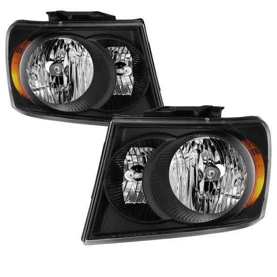 xTune 07-09 Dodge Durango OEM Style Headlights - Black (HD-JH-DDU07-AM-BK) 9042577