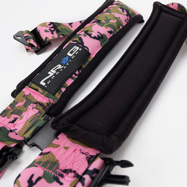 NRG SFI 16.1 5pt 3in. Seat Belt Harness/ Latch Link - Pink Camo SBH-5PCPKCAMO-1221