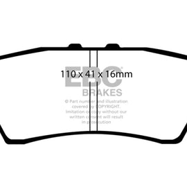 EBC DP61748 GREENSTUFF STREET ORGANIC BRAKE PADS - REAR DP61748