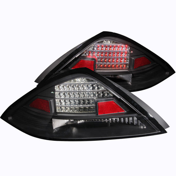ANZO LED TAILLIGHTS BLACK FITS 2003-2005 HONDA ACCORD LED 321029 321029