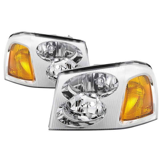 xTune 02-09 GMC Envoy OEM Style Headlights - Chrome (HD-JH-GEN02-AM-C) 9042669