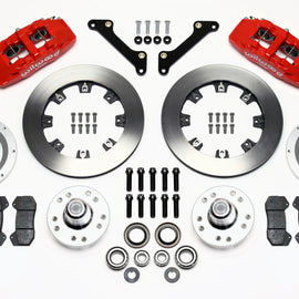 Wilwood Dynapro 6 Front Hub Kit 12.19in Drilled Red 79-81 Camaro 140-12836-R