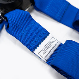 NRG FIA 6pt 2in. Shoulder Belt for HANS Device/ Rotary Cam Lock Buckle/ 3in. Waist Belt - Blue SBH-HRS6PCBL