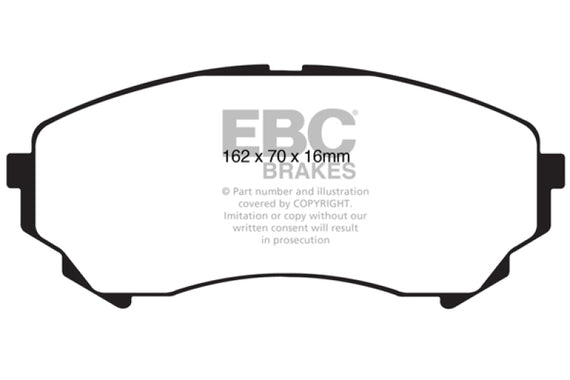 EBC 08-13 Cadillac CTS 3.6 (315mm Rear Rotors) Greenstuff Front Brake Pads DP21828