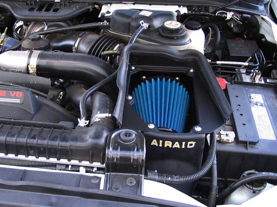 Airaid 03-07 Ford Power Stroke 6.0L Diesel MXP Intake System w/ Tube (Dry / Blue Media) 403-131-1