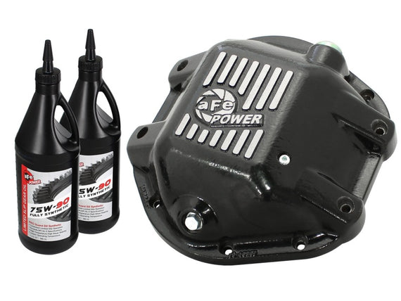 aFe Power Differential Cover Machined Pro Series 97-15 Jeep Dana 44 w/ 75W-90 Gear Oil 2 QT 46-70162-WL