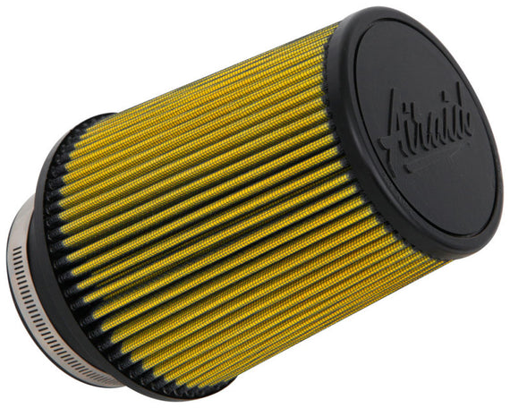 Airaid Universal Air Filter - Cone 4in Flange x 6in Base x 4-5/8in Top x 7in Height - Synthaflow 704-456