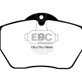 EBC 99-02 Saab 9-3 Convertible Greenstuff Front Brake Pads DP21062
