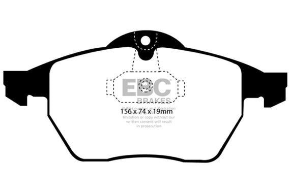 EBC 99-02 Saab 9-3 Convertible Greenstuff Front Brake Pads DP21062