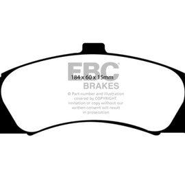 EBC REDSTUFF CERAMIC PERFORMANCE BRAKE PADS - FRONT DP31721C DP31721C