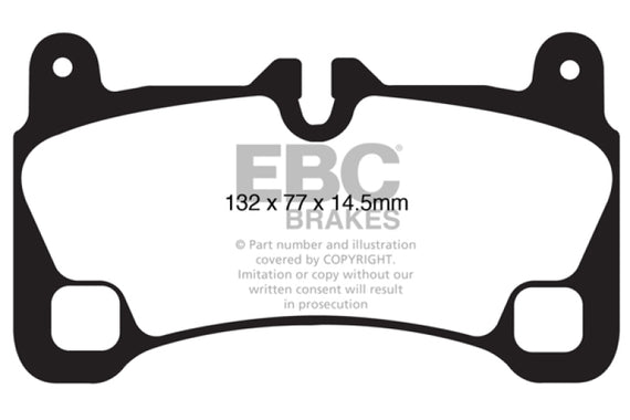 EBC 08 Porsche Cayenne 4.8 Turbo Extra Duty Rear Brake Pads ED91836