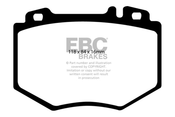 EBC 03-06 Mercedes-Benz CL600 5.5 Twin Turbo Redstuff Front Brake Pads DP31487C