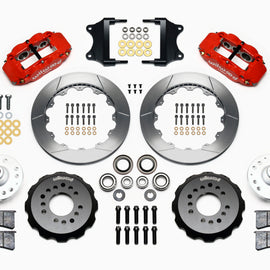 Wilwood Narrow Superlite 6R Front Hub Kit 12.88in Red Heidts Tri -5 2 inch Drop Spindle 140-12307-R
