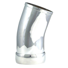 Spectre Universal Intake Elbow Tube (ABS) w/Collar 3in. OD / 22 Degree - Chrome 8728