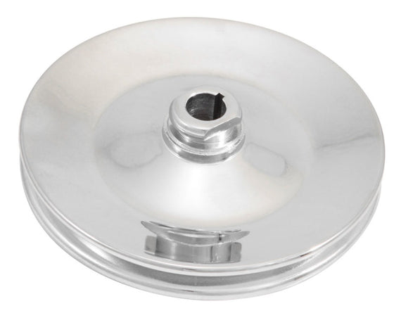 Spectre GM (w/Keyway Style Pump Through 1984) Single Power Steering Pulley 5-3/4in. Dia. - Chrome 44851
