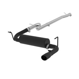 MBRP 2007-2009 Jeep Wrangler 4dr 3.8L V6 Cat Back Single S5502BLK
