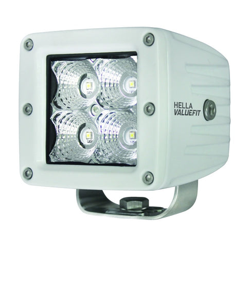 Hella HVF Cube 4 LED Off Road Kit - 3.1in 12W Flood Beam 357204041