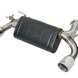 aFe Mach Force-Xp Axle-Back SS Exhaust Sys w/Polish Tips for BMW 340/440 16-17 49-36335-P