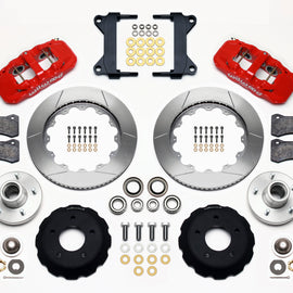 Wilwood AERO6 Front Hub Kit 14.00-Red Chevy C-10 60-87 CPP Drop Spindle 140-13692-R