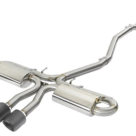 aFe Takeda 3in 304 SS Cat-Back Exhaust System w/Carbon Fiber Tips 17+ Honda Civic Si (4dr) I4 1.5L 49-36621-C
