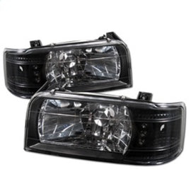Spyder Ford F150 92-96/Ford Bronco 92-96 1PC LED ( LEDs)Crystal Headlights Blk HD-YD-FB92-1PC-BK 5012494