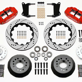 Wilwood Narrow Superlite 6R Front Hub Kit 14.00in Drill Red 67-69 Camaro 64-72 Nova Chevelle 140-9804-DR