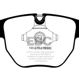 EBC 03-05 Land Rover Range Rover 4.4 Greenstuff Front Brake Pads DP61463