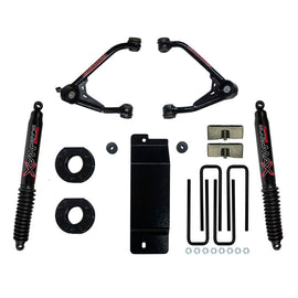 Skyjacker 2007-2013 GM 1500 4WD 3.5-4in UCA Lift Kit w/Rear Black Max B8500 Shocks C7350PB