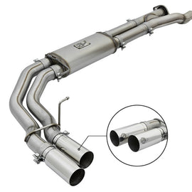 aFe POWER Rebel Series 3in 409 SS Cat Back Exhaust w/ Polished Tips 17 Ford F-150 Raptor V6-3.5L 49-43091-P