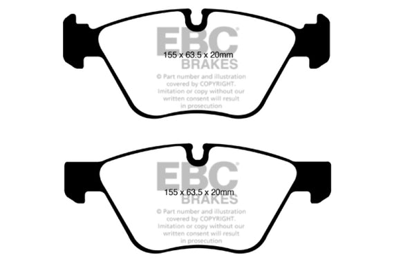 EBC 08-10 BMW 128 3.0 Greenstuff Front Brake Pads DP21600