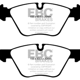 EBC 08-10 BMW 128 3.0 Yellowstuff Front Brake Pads DP41600R