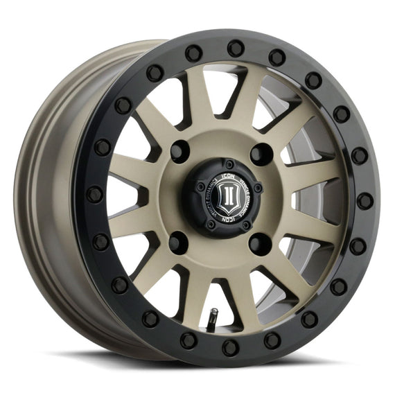 ICON Compression 15x7 4x156 12mm Offset 4+3 BS 132mm Bore Bronze Wheel 5015705645BR