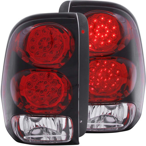 Anzo 311116 Red Clear Lens Led Tail Lights fit for 02-09 Chevrolet Trailblazer 311116
