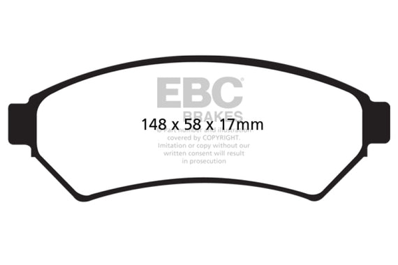 EBC 05-09 Buick Allure (Canada) 3.6 Redstuff Front Brake Pads DP31727C