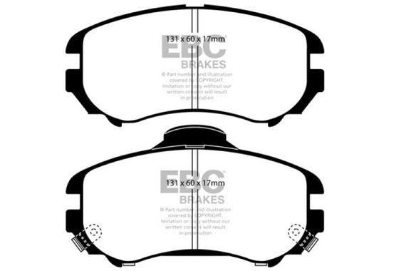 EBC 07-08 Hyundai Elantra 2.0 Ultimax2 Front Brake Pads UD924