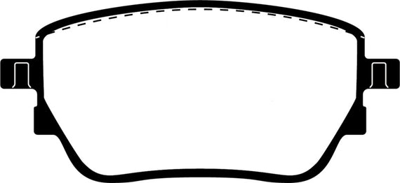 EBC 2019+ Mercedes-Benz A220 Sedan (V177) 2.0L Turbo Yellowstuff Rear Brake Pads DP42389R