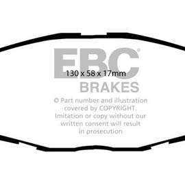 EBC 09-12 Hyundai Elantra 2.0 Touring Redstuff Front Brake Pads DP31562C