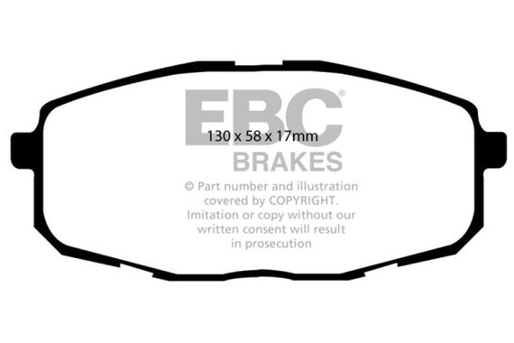 EBC 09-12 Hyundai Elantra 2.0 Touring Redstuff Front Brake Pads DP31562C